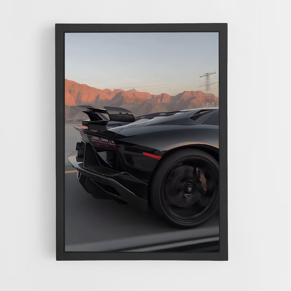 Poster Aventador svj rugit – affiche Lamborghini (vue 2)